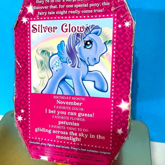 MY LITTLE PONY G3 NWT VTG 2005 CRYSTAL PRINCESS PEGASUS WINGED PONY SILVER GLOW - Picture 11 of 16